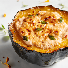 african-spiced-ricotta-stuffed-acorn-squash