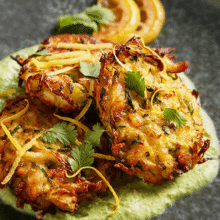 Zucchini And California Paneer Fritters Cilantro Labneh
