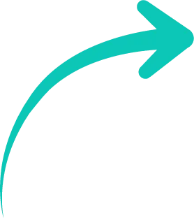 Teal curved arrow pointing upward and right, symbolizing growth, improvement, and upward trajectory in food distribution and wholesale supply chain management.